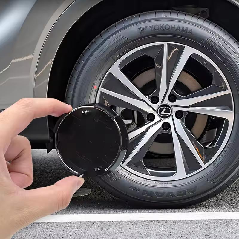 Zestaw 4 szt. 62 MM Dekoracja Odznaki Pokrywek Środkowych Felg Kół Samochodowych do Lexus RX300 IS200 IS250 ES350 CT200H UX250H NX300H RX350