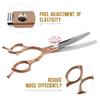 6.5" Meideng-Style Half-Gold Fishbone Pet Grooming Thinning Shears