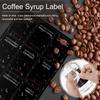 2Pcs Coffee Syrup Dispenser Set with Labels Funnel 500ml Reusable Glass Bottle Dispenser Clear Coffee Syrup Bottle BPA-free