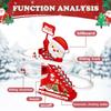 Kids Christma Toy Stair Climbing Track Car Santa Claus Toy Set Slide Track with Music Light Party Favors New Year Gifts