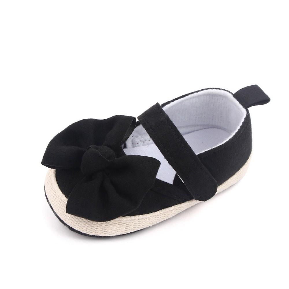

Soft Soles Butterfly Knot Shoes Solid Color Infant Newborns Crib Shoes Princess Shoes Toddler