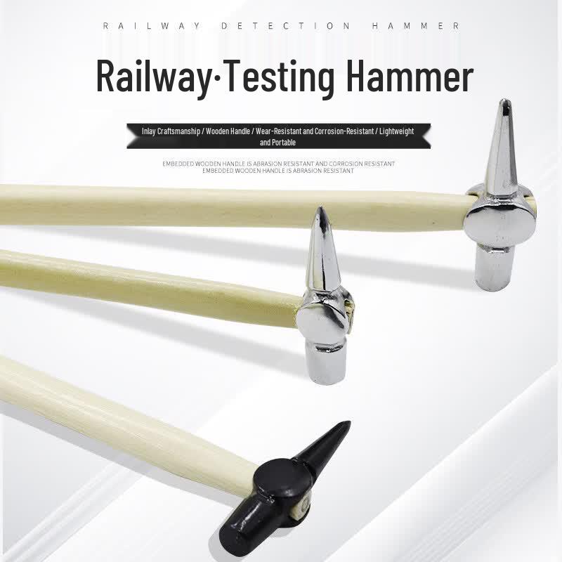 Railway Inspection Hammer with Wooden Handle