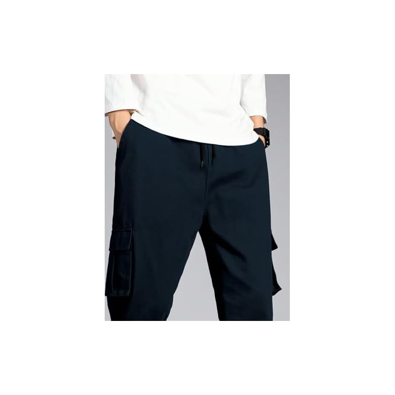 Tagdo Men' Straight Casual Pants (Cargo2030Navy30_Navy