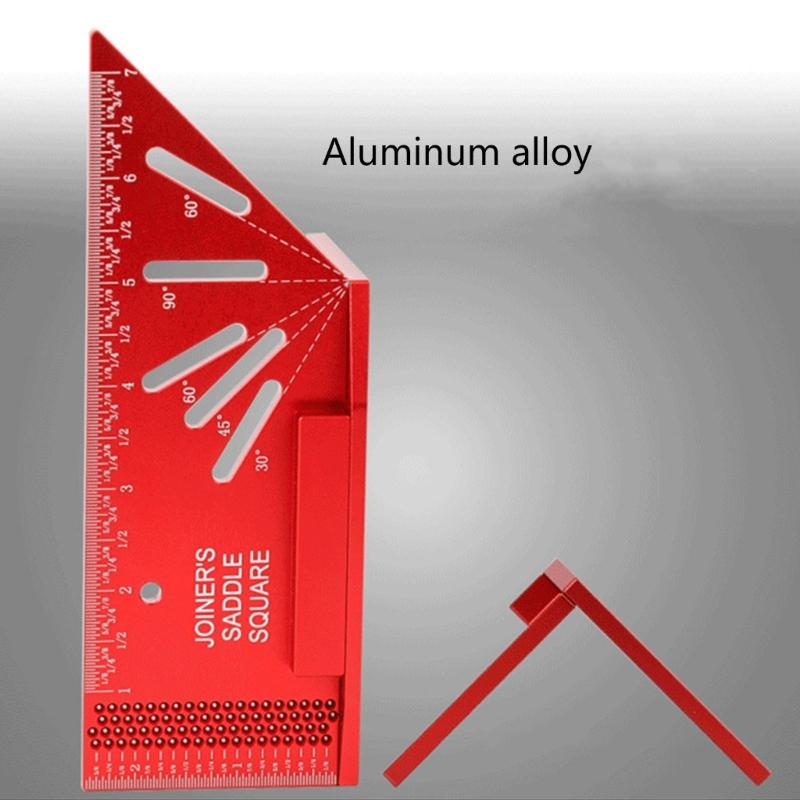 Multifunctional Square Measurement Ruler Mitre Measure Tool 30/45/60/90 Degree Protractor Square