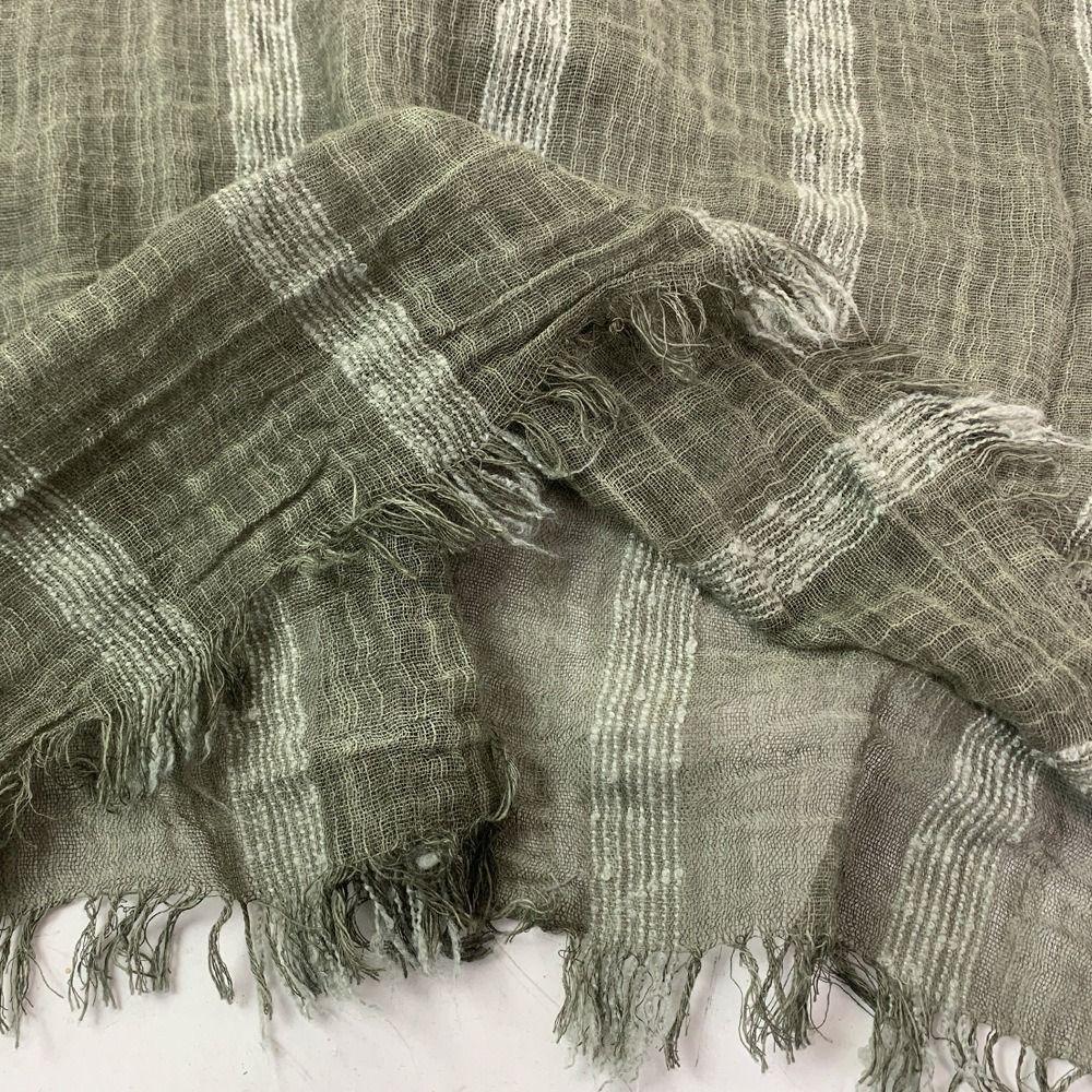 Striped Men's Striped Scarf Neckerchief Short Tassel Scarves Shawls  Wrap  for Men Women