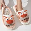 Fashion Cute Cartoon Slippers Women Men Spring Summer Shoes Breathable Cotton Linen Indoor Home Slides Couples House Floor Slipper