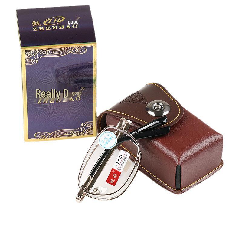 Zhenhao Folding Ultralight Anti-Blue Light Reading Glasses for Men and Women - Stylish, Comfortable, Portable, and Elegant.