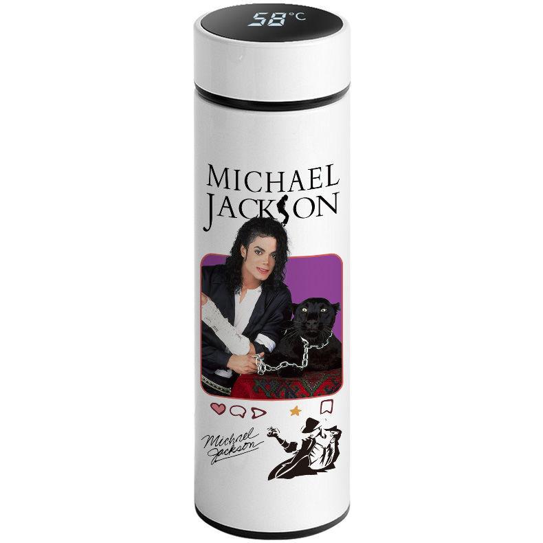 

MJ Майкл Смарт Термос Кружка Джексон Лимитированная Чашка для воды США Памятная Креативная затем носить фильтрованный дисплей температуры подарок 500ml