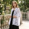 Rose Lace Shawls Sheer Evening Dress Scarf Practice Long Wrap Bride