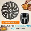 4QT Air Fryer Grill Plate for Gourmia GAF486 4 Quart Digital Air Fryers, Upgraded Grill Pan Crisping Plate Tray Rack Shelf Grate Grid for Gourmia Air