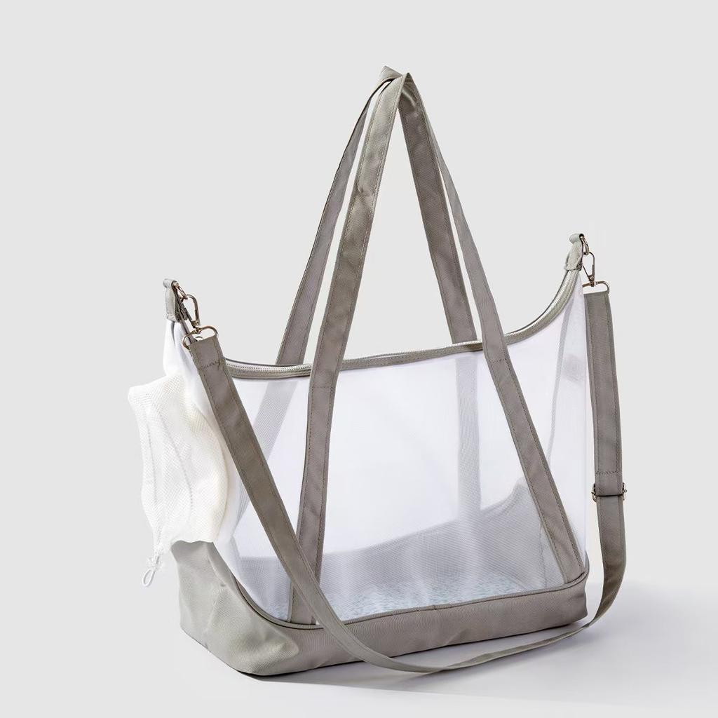 Breathable Mesh Cat Carrier Bag Foldable Nylon Pet Travel Tote Bag Zipper Anti-scratch Single Shoulder Bag For Small Dogs Cats O