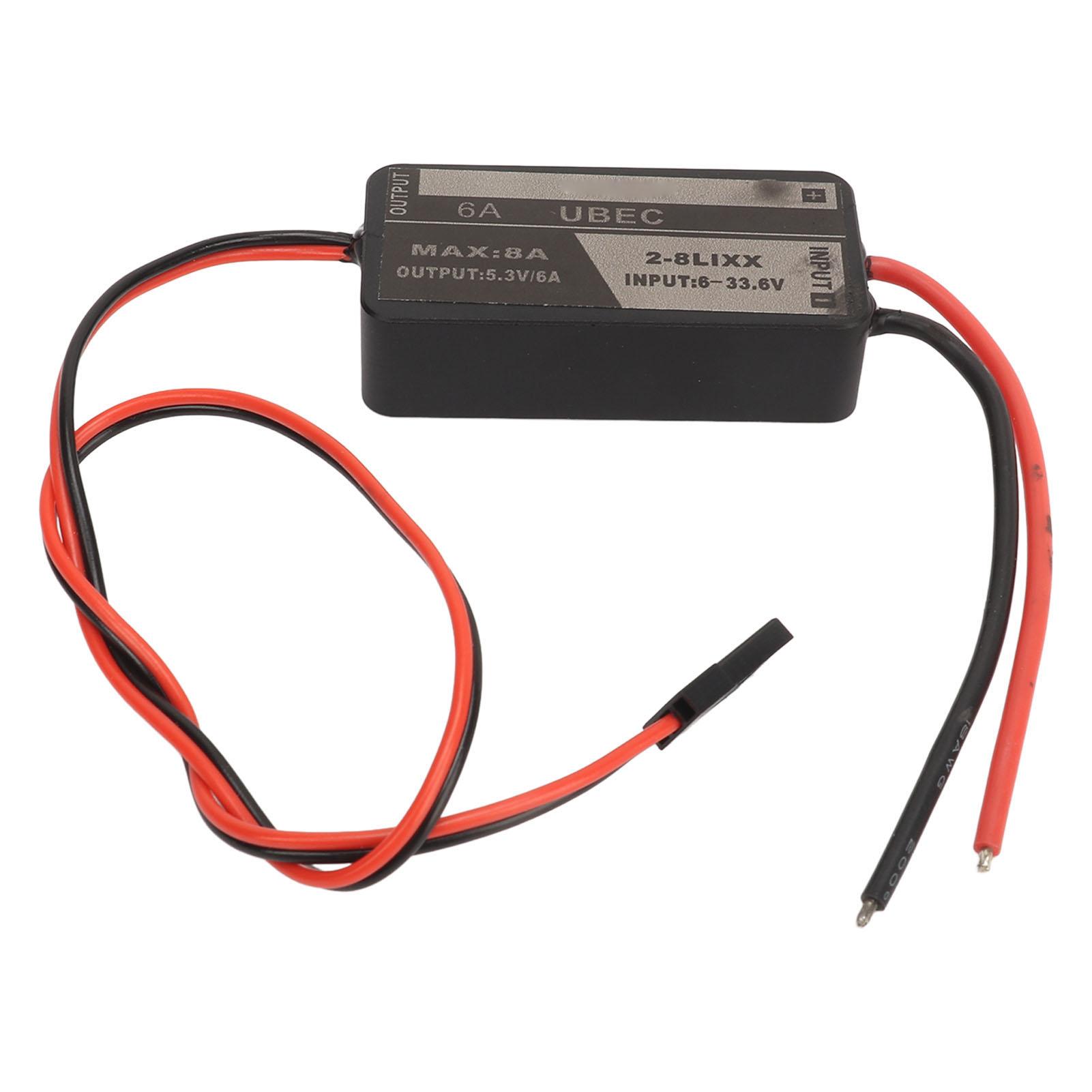 

UBEC 5.3V 6A 8A Max Output 633.6V Input Overcurrent Overheat Protection Waterproof UBEC