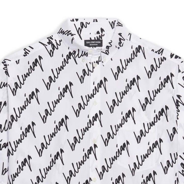 Balenciaga SS22 Shirt Regular Fit Men's White 681702TLLJ49040