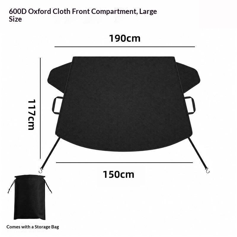 Car Windshield Snow Cover With Thick Waterproof Fabric Side Mirror Covers For Winter Frost Ice Protection