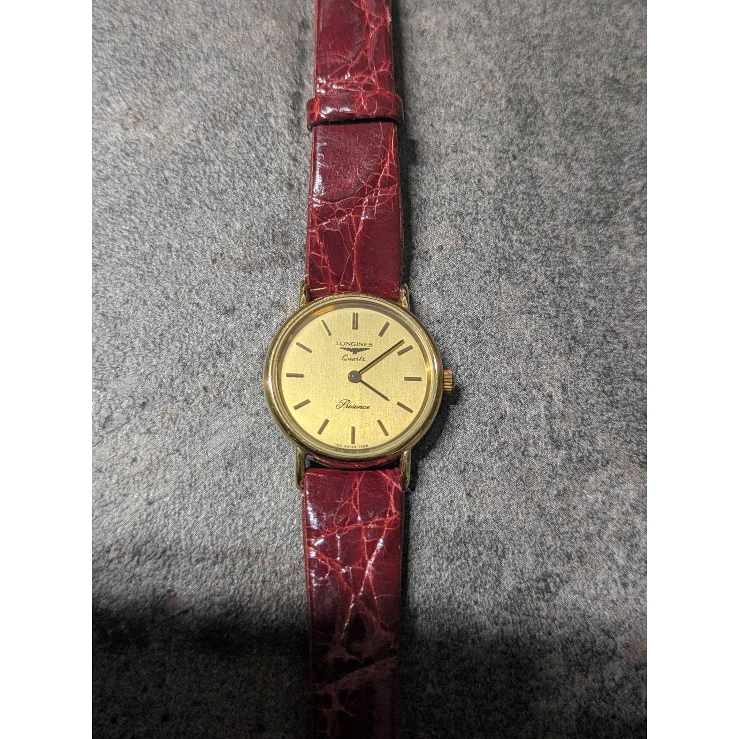 Used LONGINES Longines Classic Pleasance Watch GP/Leather Ladies [Used] [LONGINES]