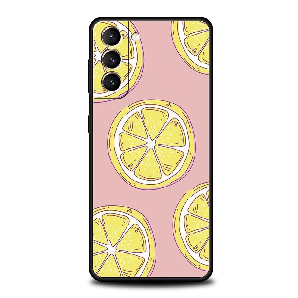Средиземноморский лимонный силиконовый чехол для телефона Samsung Galaxy S23 S22 S21 S20 — фото 13