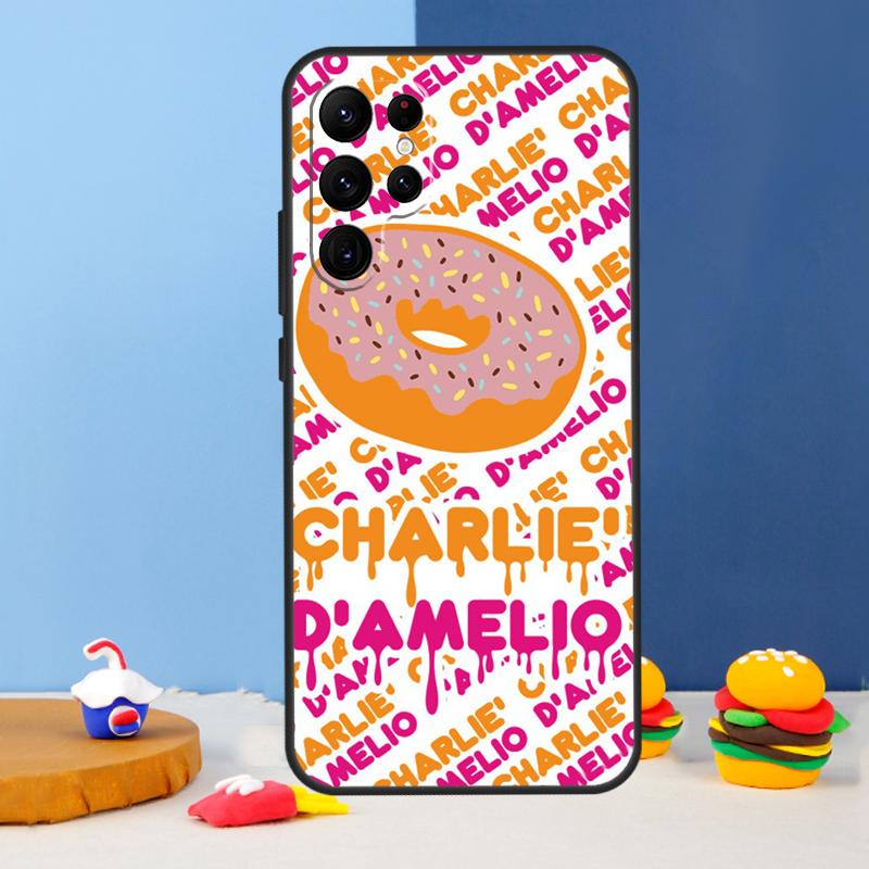 

Charli Damelio Donut Phone Case For Samsung Galaxy S25 S24 Ultra S9 S10 S20 S22 S21 S23 Plus S24 FE Cover Coque Galaxy S20 FE