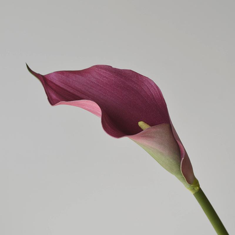 Künstliche Calla-Lilie EVA-simulierte Blume Kunstblume weicher Hochzeitsstrauß Heimdekoration