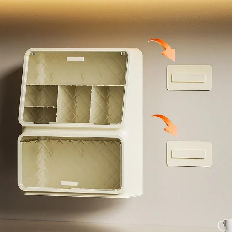 Desktop Tea Cup Storage Rack Dustproof Cup Storage Cabinet Household Kitchen Coffee Cup Mug Storage Box Office Bar Counter Shelf