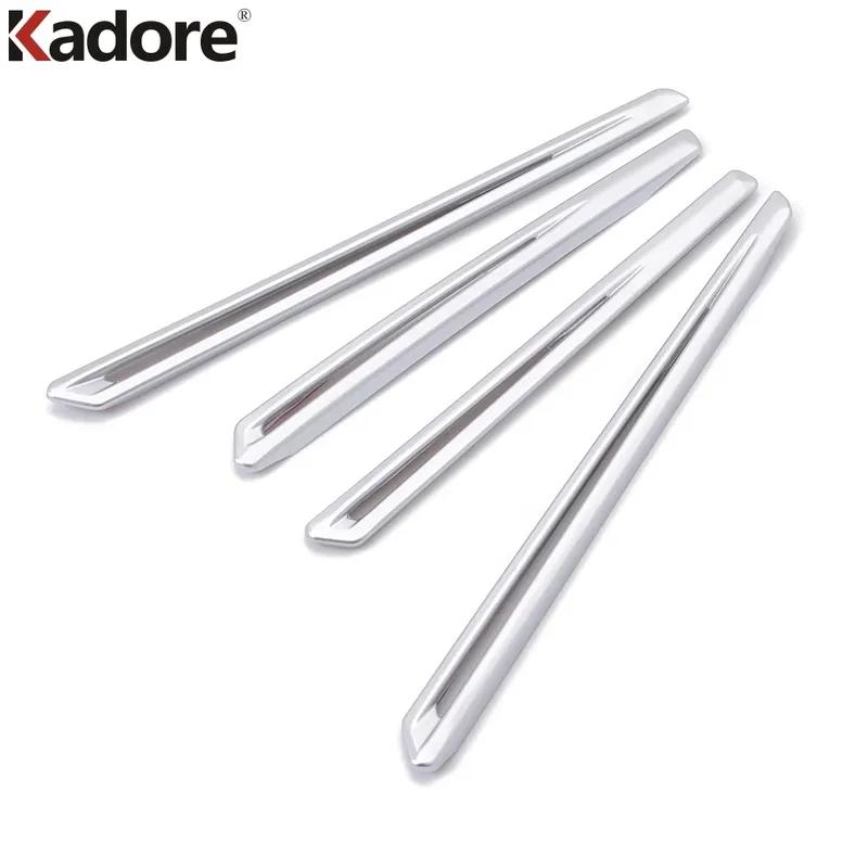 Car Inner Door Audio Speaker Trim Cover For Volkswagen VW Tiguan 2017 2018 Carbon Fiber Interior Accessories