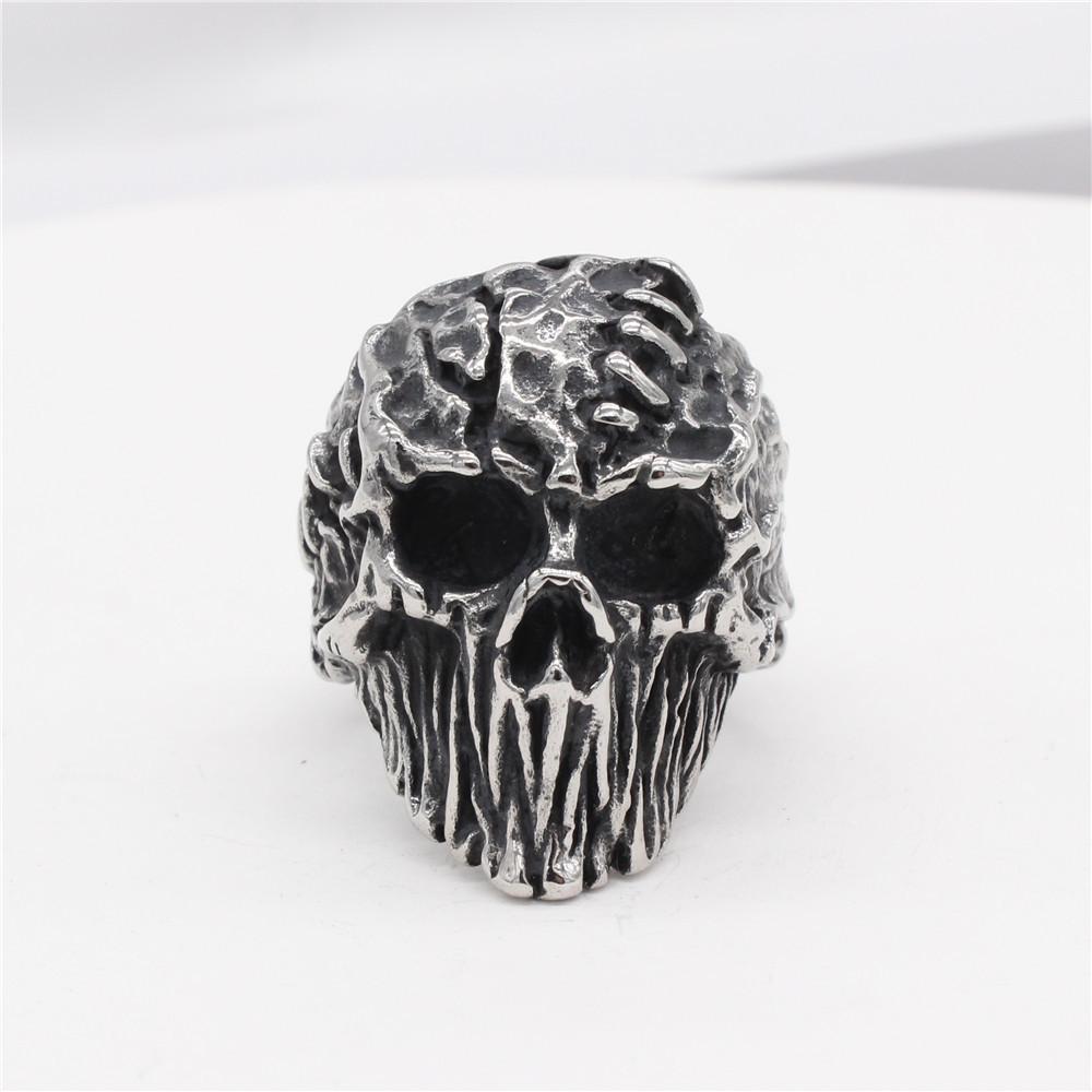 Jewelry Retro Scar Skull Ring Men's Ring