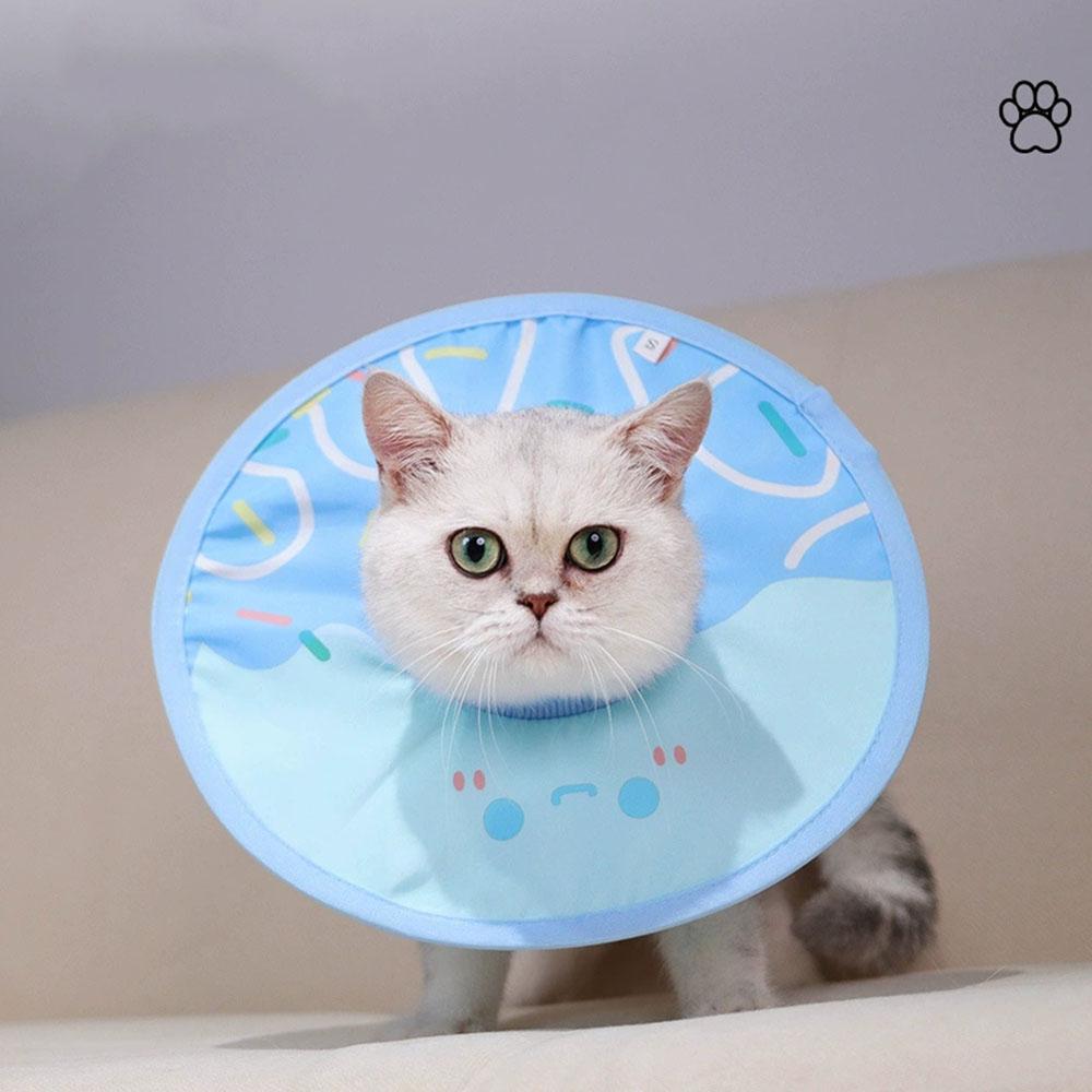 Cat Recovery Cone Collar Protective Soft E-Collar for Cats and Small Dogs Lightweight Pet Cone After Surgery Stop Licking Wounds