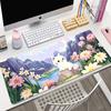 Pink Kawaii Mouse Pad XXL Purple Laptops Gaming Desk Pad Flower Mousepad Anime Office Carpet Gamer Keyboard Computer Desk Mats