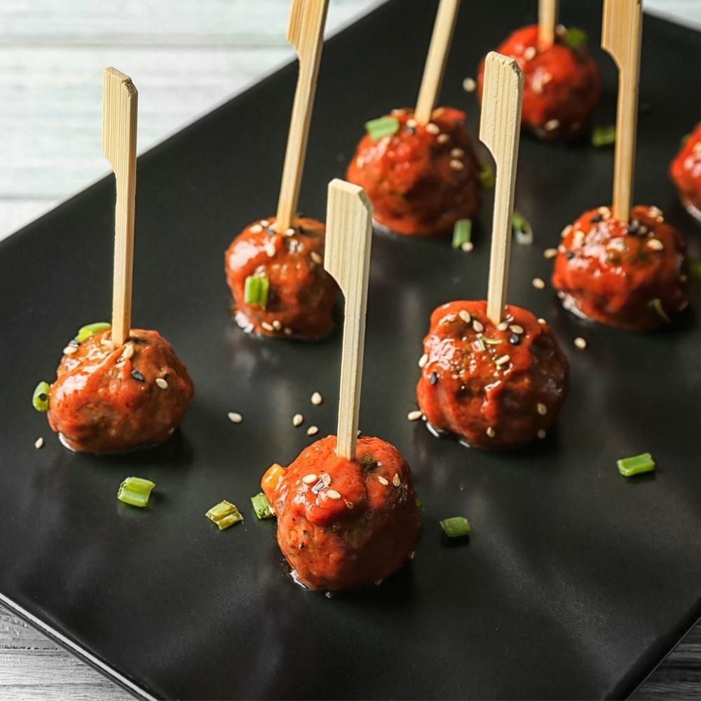 Bamboo burger toothpicks 15 cm 50 pcs.