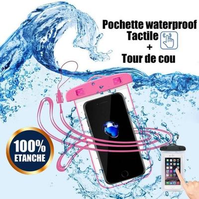 Waterproof Case - E.F.CONNECTION - Universal - Pink - 10m Depth - Flexible