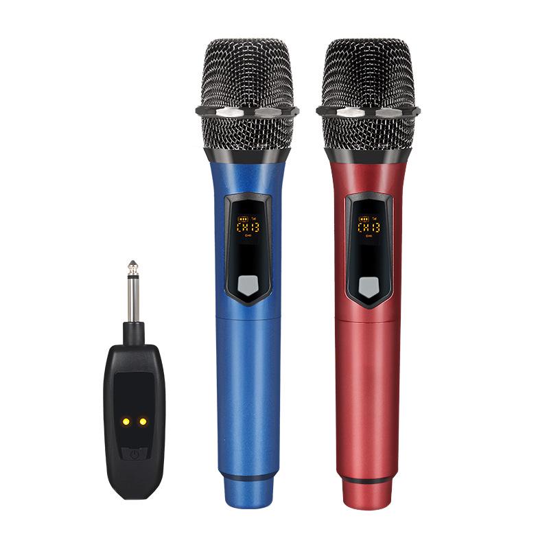 Wireless 2.4G Microphone & Outdoor Speaker with Lavalier Mic for Home Audio, KTV, and Live Broadcast