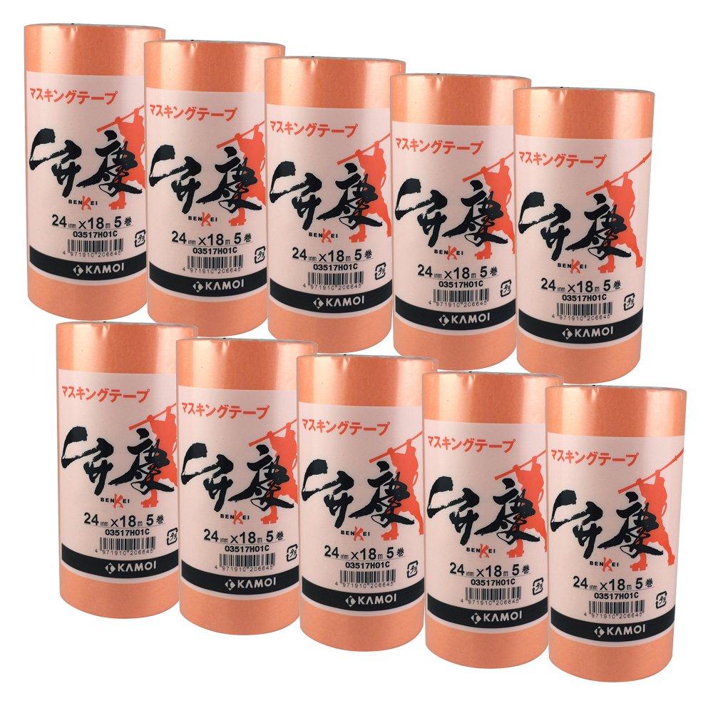 

Kamoi Benkei Masking 24mm x 50 rolls Tape, 18m, [Mask Tape] оранжевый