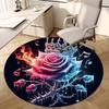 1 alfombrilla para silla de oficina Flaming Ice Rose con corona Perfecta para decorar sillas de oficina, salas de estar o dormitorios