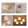 Stylish 5-Light Ceiling Light, Chandelier Pendant Light, Nordic Style, LED Ceiling Light, E26 Type, Suitable for Rooms up to 6, 8, or 12 Tatami Mats,