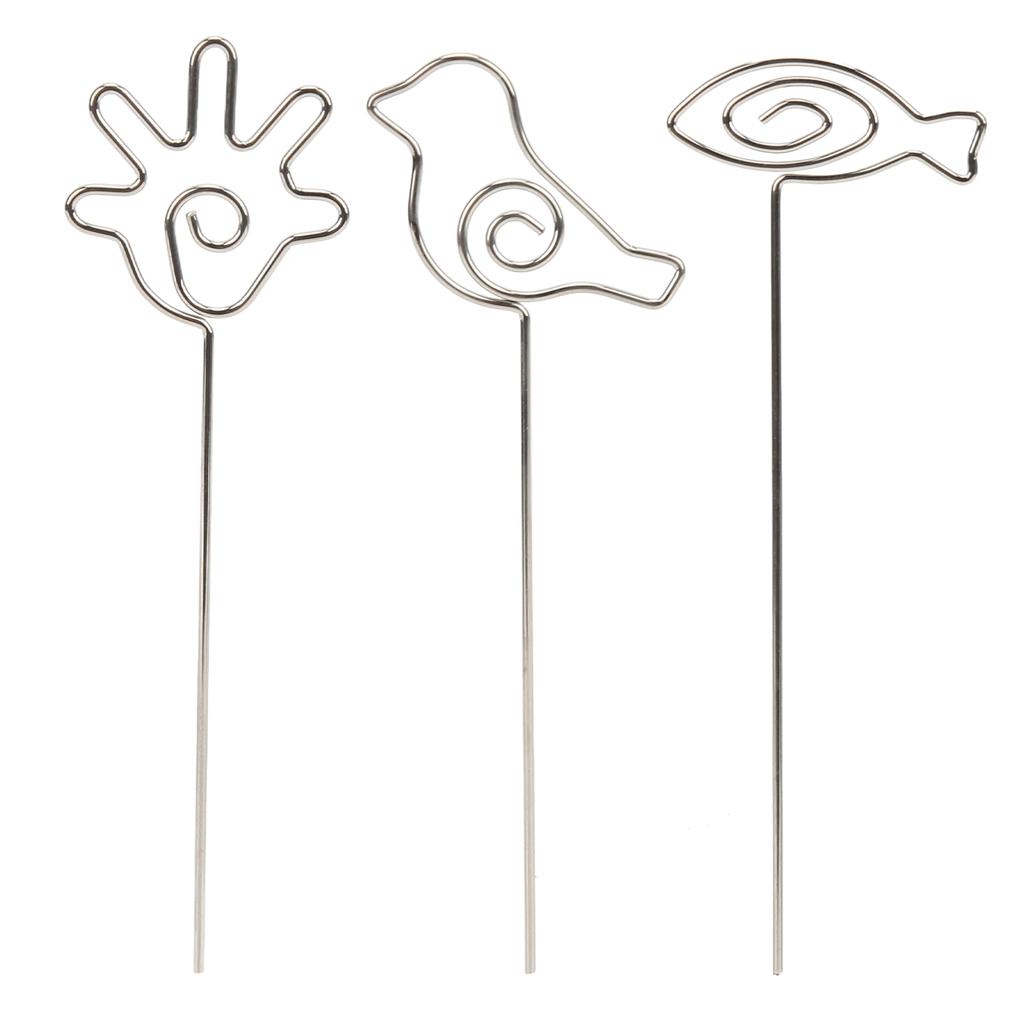 20Pcs Place Card Holder Unique Design  Premium Metal Anti Oxidation Wide Application Name Car