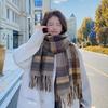 New autumn and winter scarf fashion high sense pure wool thickened versatile warm shawl student scarf