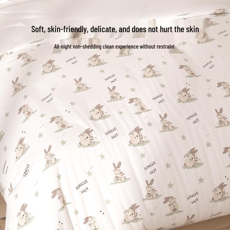 Disposable 4-Piece Bedding Set: Fitted Sheet, Duvet Cover, Pillowcases - Thick, Oversized, Hotel-Grade, Portable, Dirt-Proof.