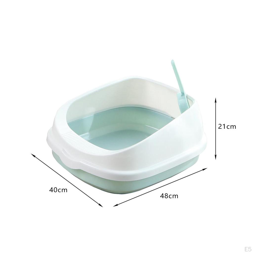 Cat Toilet Removable Large Semi-enclosed Litter Tray with for Cats