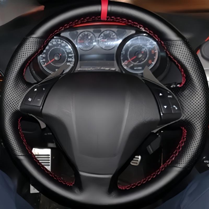 DIY Car Steering Wheel Cover Perforated Lerther For Fiat Punto Bravo Linea Qubo Doblo Grande Punto Car Accessories