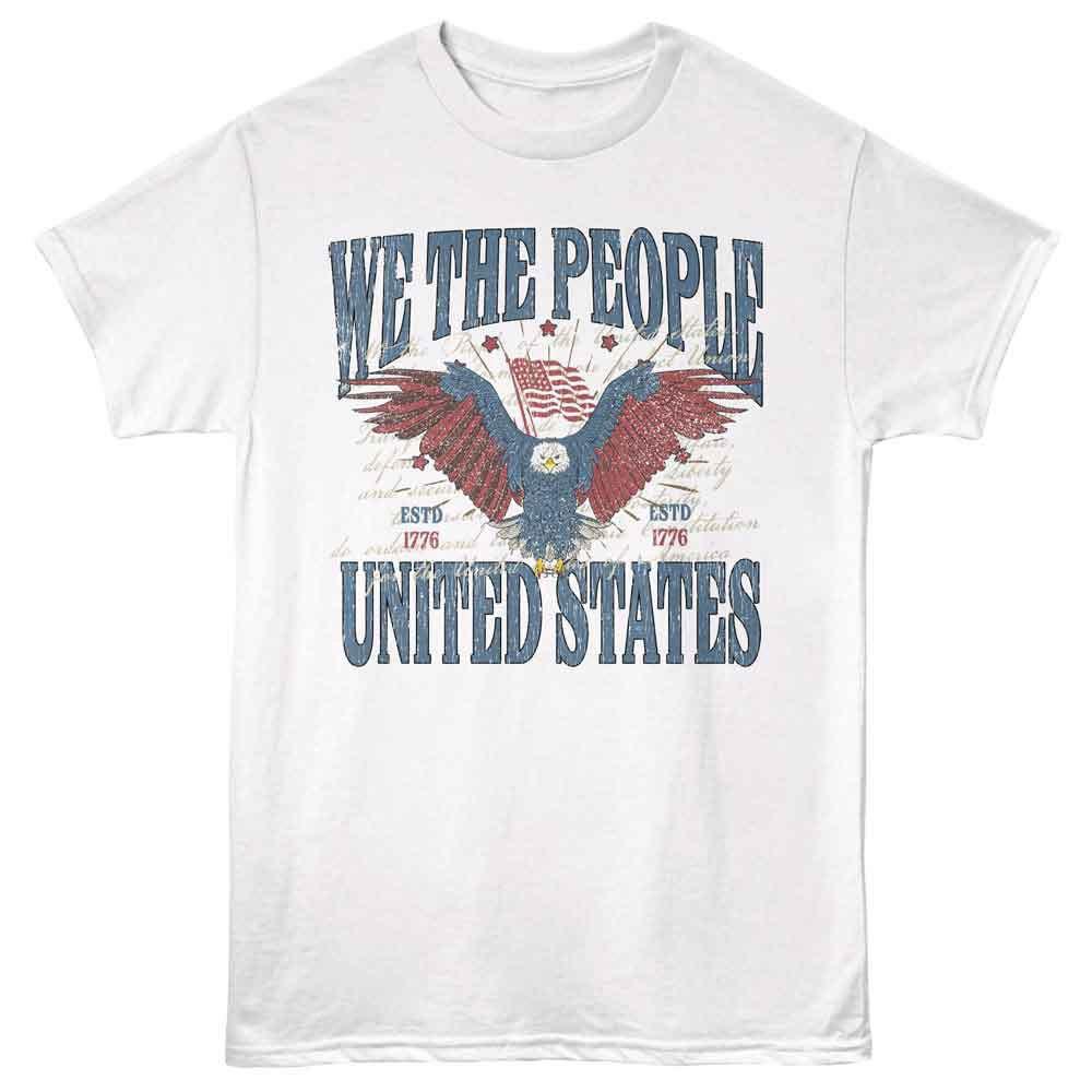 USA Patriotic We The People United States ESTD 1776 Men s T Shirt XXXL