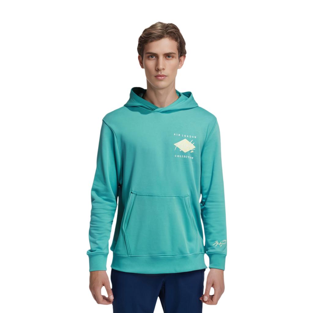 Jordan Sweatshirts Men's Duck Turquoise Hooded Moderate Regular DH9020-392