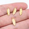 Feathers Leaf Nature Charm Antique Bronze Zinc Alloy Jewelry Making Supplies Bracelet Making Style Pendants