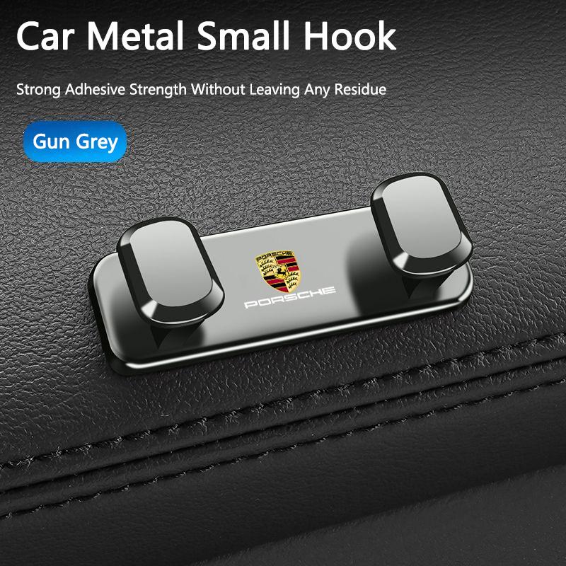 Crochet de Voiture en Alliage de Zinc Crochets de Rangement Multifonctionnels pour Voiture Pour Porsche 911 928 Cayenne Panamera Macan Boxster Carrera-GT Autocollant CVE1