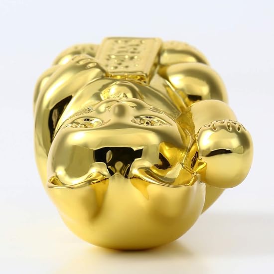 Maneki-neko (Lucky Cat) Gold Color Platinum Color Heavyweight Usaya Original Design (Gold Color)