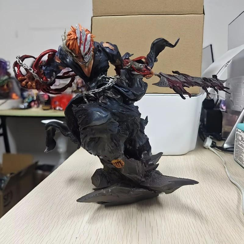 Bleach Ichigo Kurosaki Gk Statue Hollow Form Light Up Eyes Anime Figure Collectible Model Desktop Decoration Gift For Anime Fans