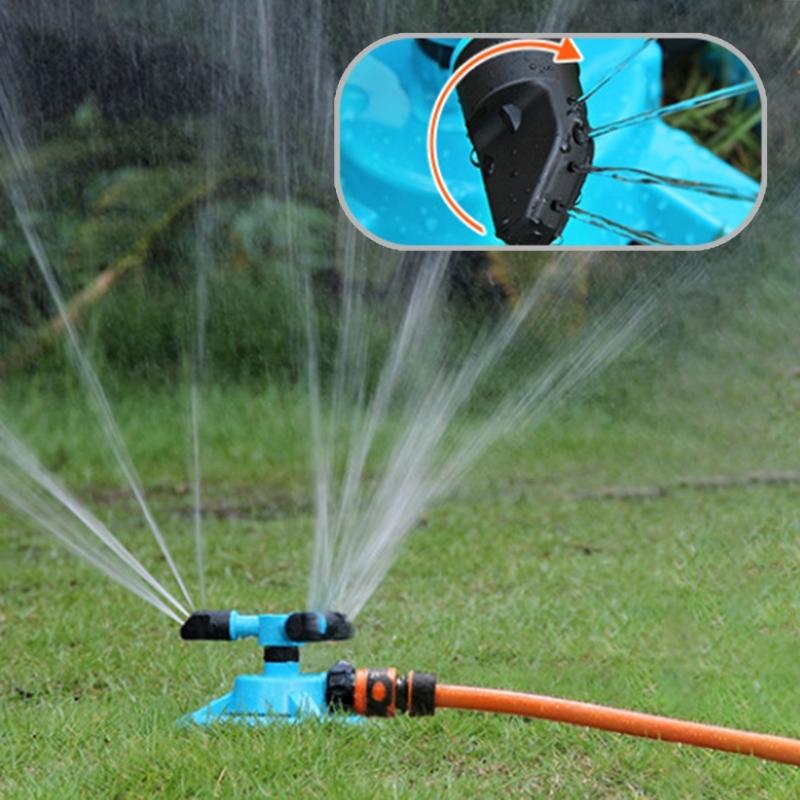 Heavy Type Plastics Garden Sprinkler Quick Install Lawn Sprinkler 360 Degree Sprays For Uniform Lawn Irrigation