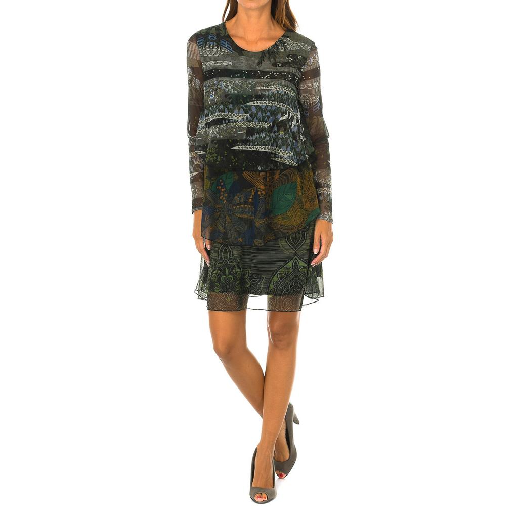 slim fit dress slacks Desigual > 26SWVK40 Dress Green – Thirty Three Boutique main image 0