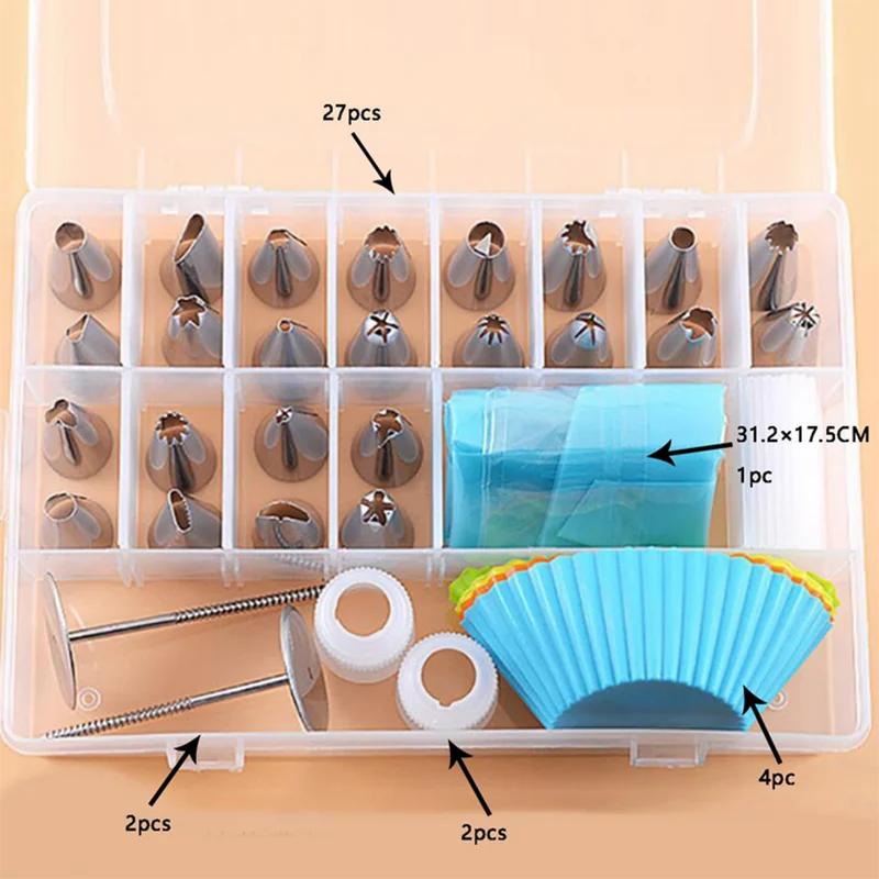 

33/38-Инструменты для украшения торта Насадки для крема Кондитерские мешки Насадки из нержавеющей стали Насадка Украшение торта