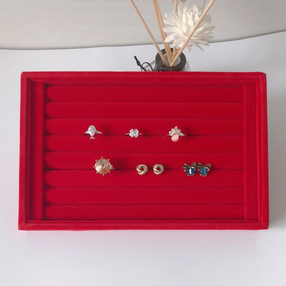 Small Fleece Ring Plate, Stud Earrings, Earrings Plate, Empty Plate, Jewelry Display Rack, Jewelry Storage Box, Tray.