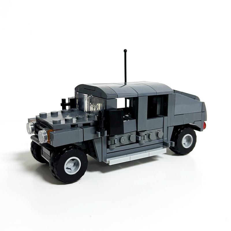 Hummer Off-Road Vehicle Building Block American Military Vehicle Armored Vehicle Chariot Assembled Toy Compatible Small Particles