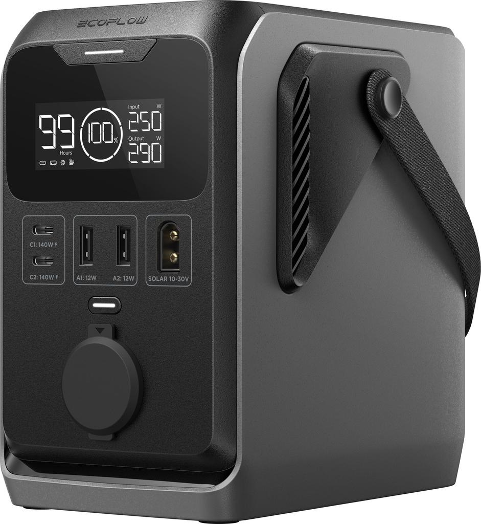 Station électrique portable - ECOFLOW - Trail 300 DC - 288 Wh - WiFi - 4 ports USB-C/USB-A - Lampe intégrée